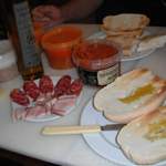 Unser Frühstück in Andalusia.
100% Schwein.