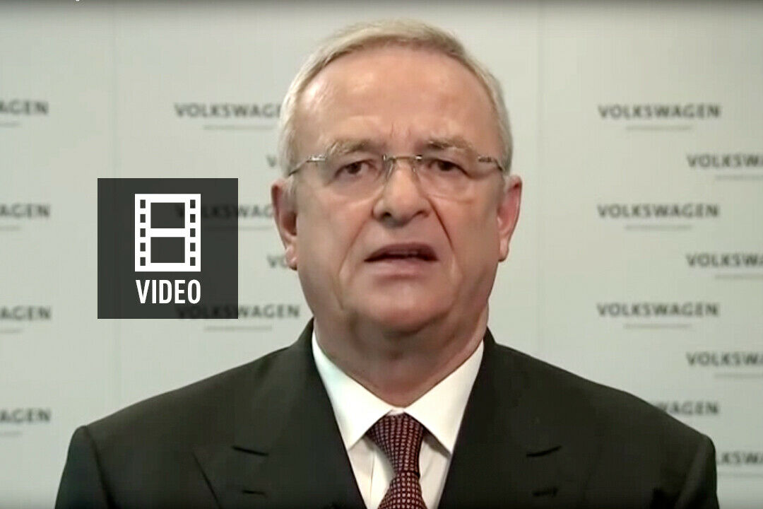 Martin Winterkorn entschuldigt sich persönlich in einem Video für den Diesel-Skandal