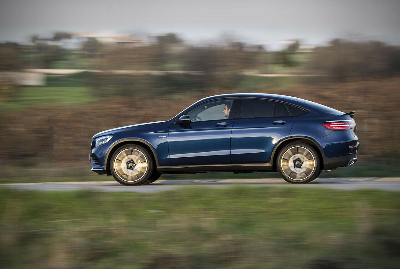 Mit 3,0-Liter-V6 bringt das GLC Coupé 1.855 Kilo auf die Waage, mit ein bisschen Ausstattung kratzt es an der 2-Tonnen-Marke