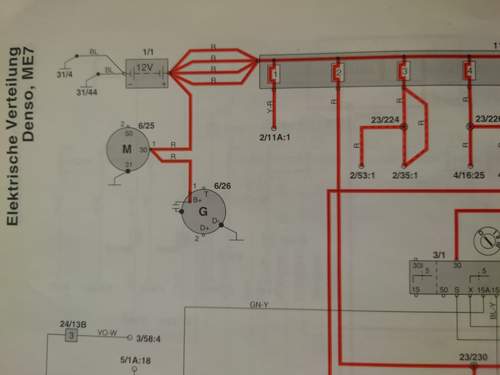Masseleitung Karosse Motor