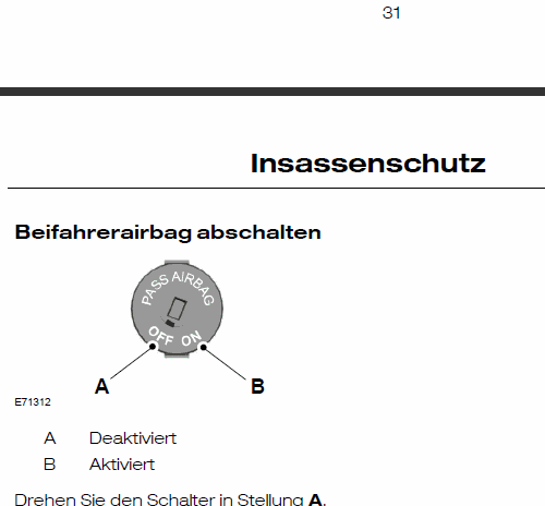 Airbagschalter