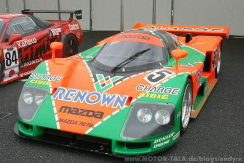 Flache agressive Front beim Mazda 787B