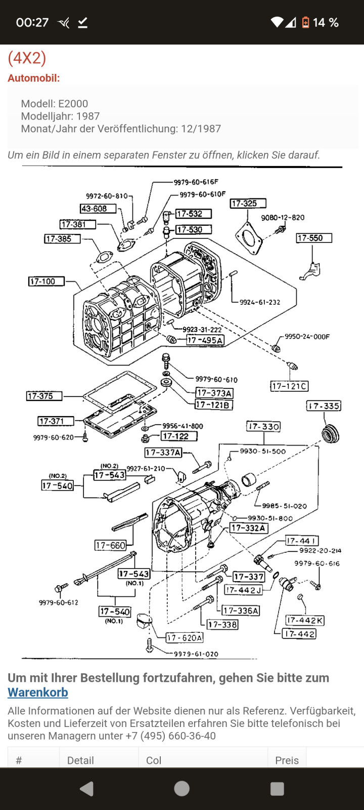 Mazda E2000 (2.0L Bj. 1986) verliert am mir unbekannten Loch der Getriebeglocke Öl - was nun tun?