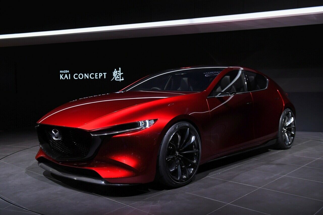 Mazda "Kai": Die Studie gibt einen Ausblick auf den kommenden Mazda3, in dem die neue Motorentechnik debütiert