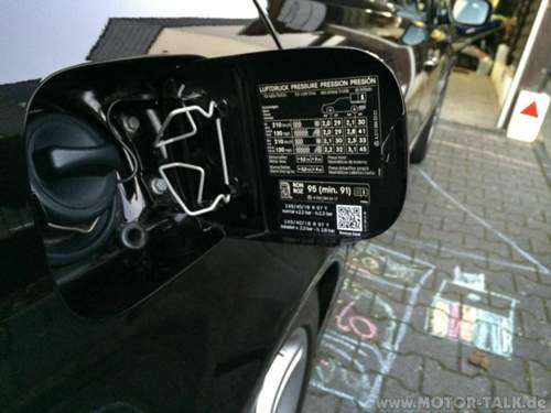 QR Code Tankklappe