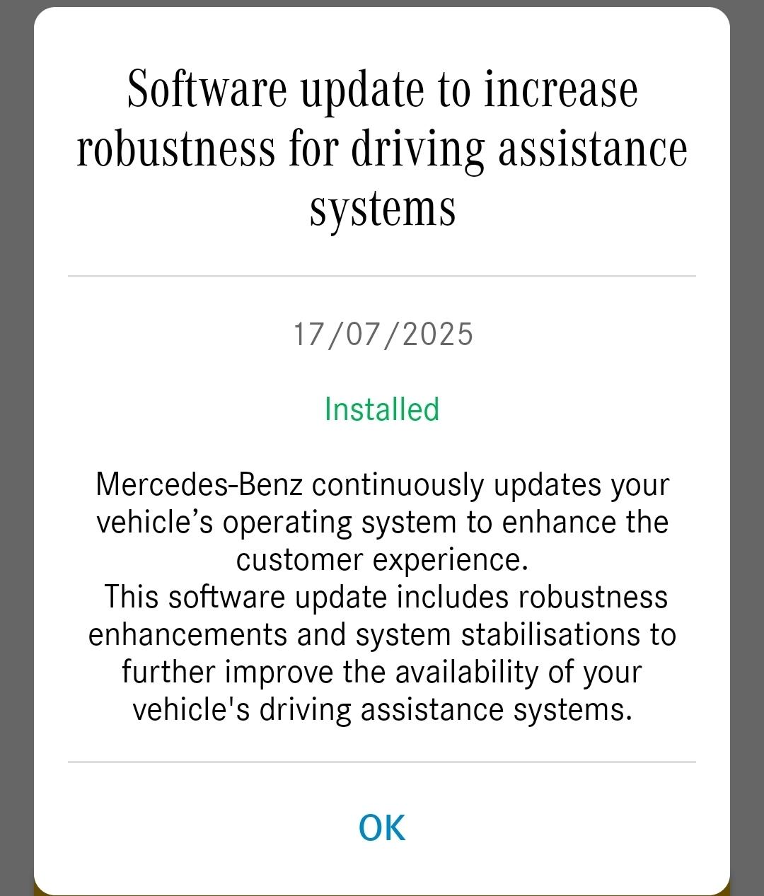 MBUX Update Ver. 2.6.1 wird nicht installiert