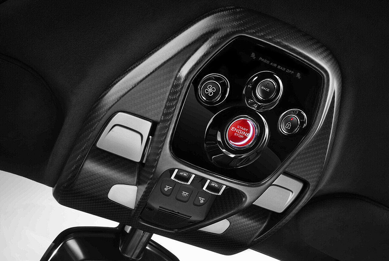 Fahrmodus-Schalter und Start-Stopp-Knopf bringt McLaren im Dach unter