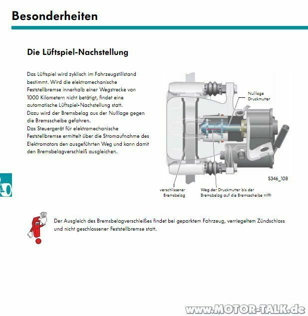 Mechanische Funktionsweise der elektronischen Feststellbremse?