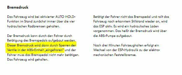 Mechanische Funktionsweise der elektronischen Feststellbremse?