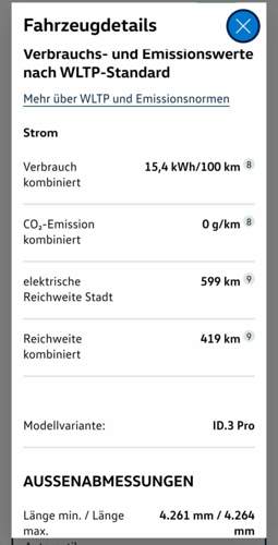 Reichweite ID.3