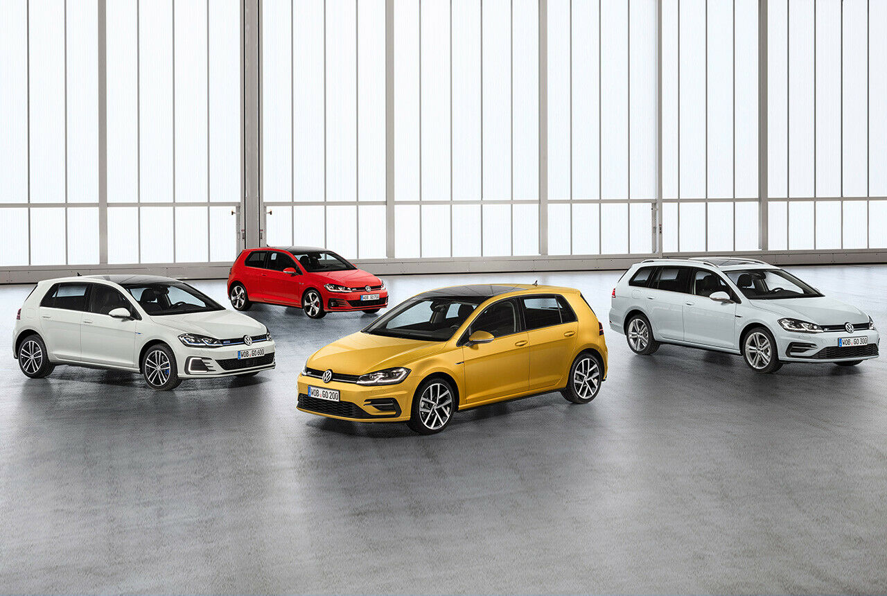 Volkswagen schickt zum Facelift der siebten Golf-Generation gleichzeitig den Variant, den GTI und den GTE aufgefrischt auf die Straße