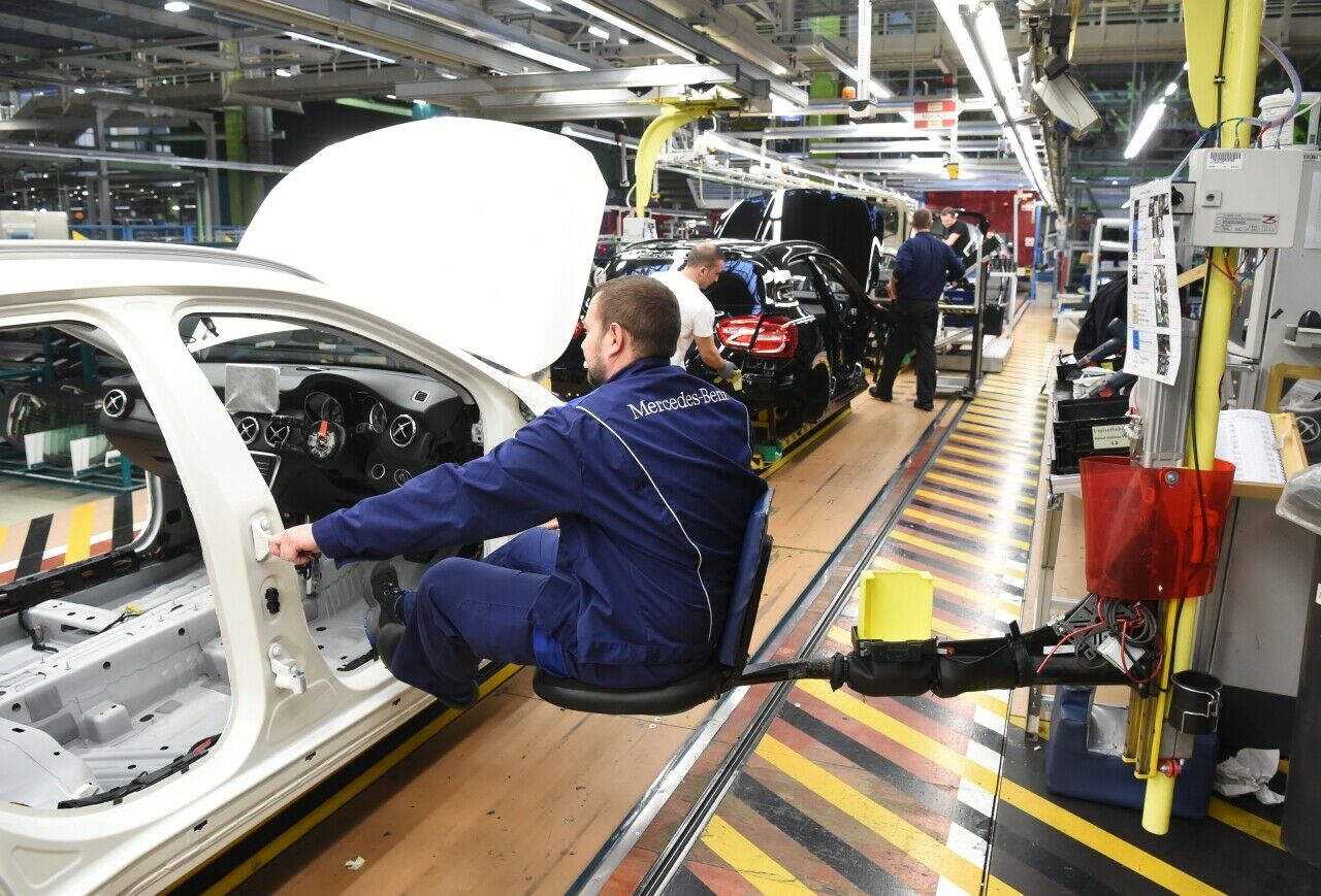 Mercedes-Produktion in Rastatt