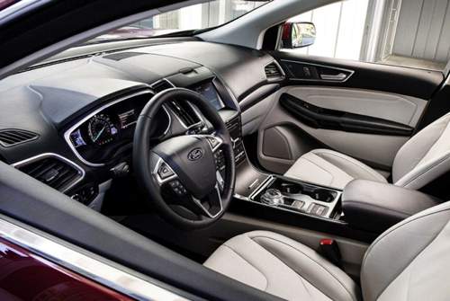 Ford Edge Facelift 2018: Eine Neugestaltung der Mittelkonsole ist die augenfälligste Änderung innen (Bild zeigt US-Modell)