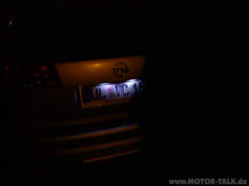 Nummernschild mit Normalen SMD's