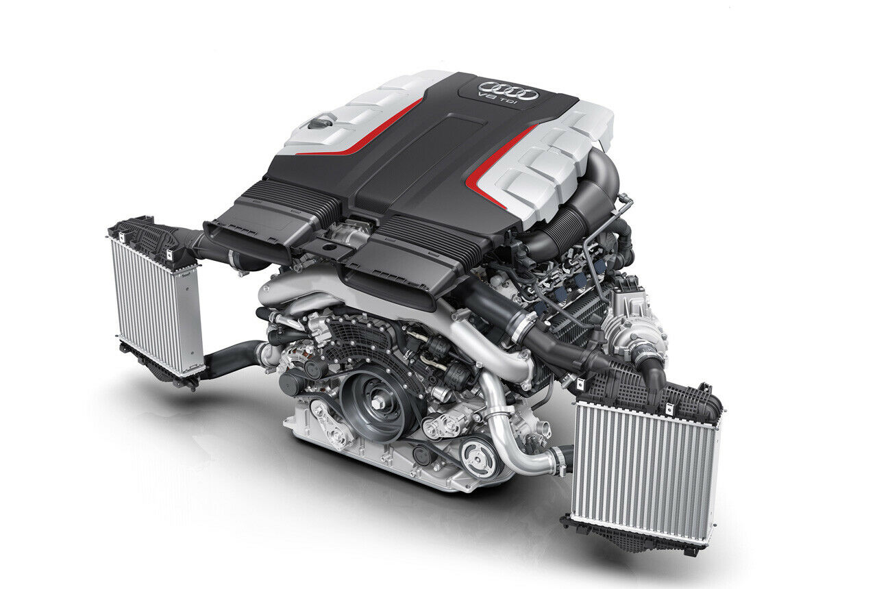 Mit Hilfe des elektronischen Verdichters baut der V8 im Audi SQ7 schneller Ladedruck auf