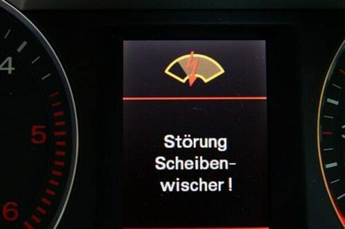 Störung Scheibenwischer
