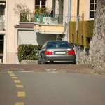 Rückansicht mit neu lackiertem Kofferraumdeckel (hier noch ohne Ringe)