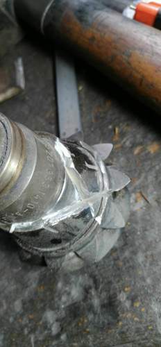 Lagerschale aufschneiden