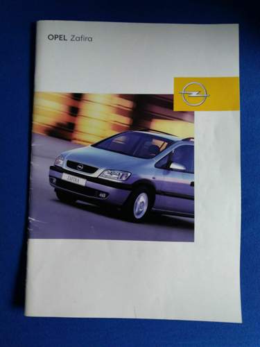 Broschüre Zafira A 2002