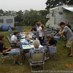 Wir beim Campen