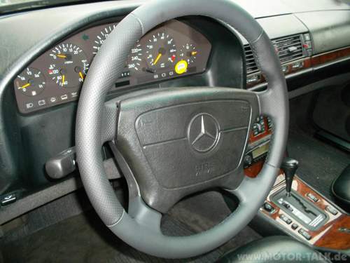 Lenkrad W140 eingebaut 2