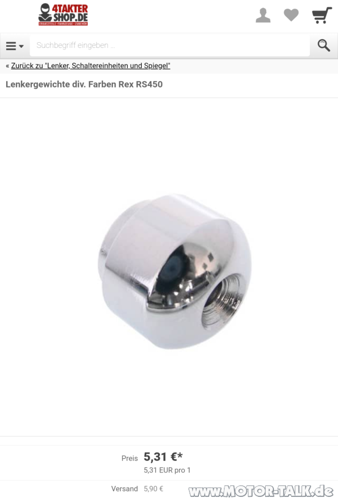 Lenkergewichte
