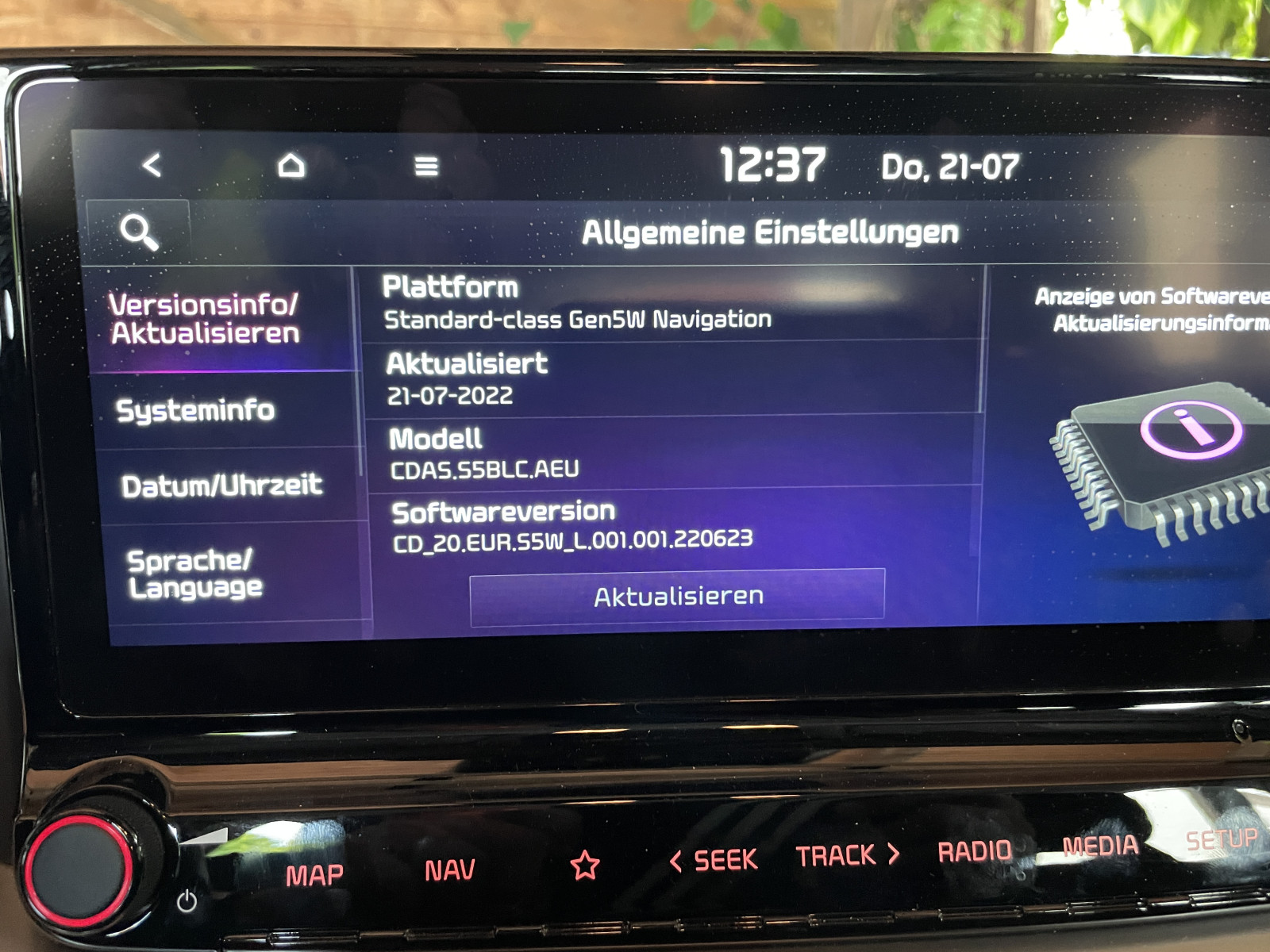 Mein Software-Update bei Kia Ceed SW