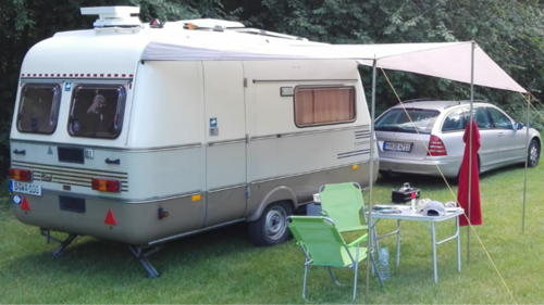 Gespann mit Mercedes