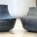 Neues versus altes Federbeinlager