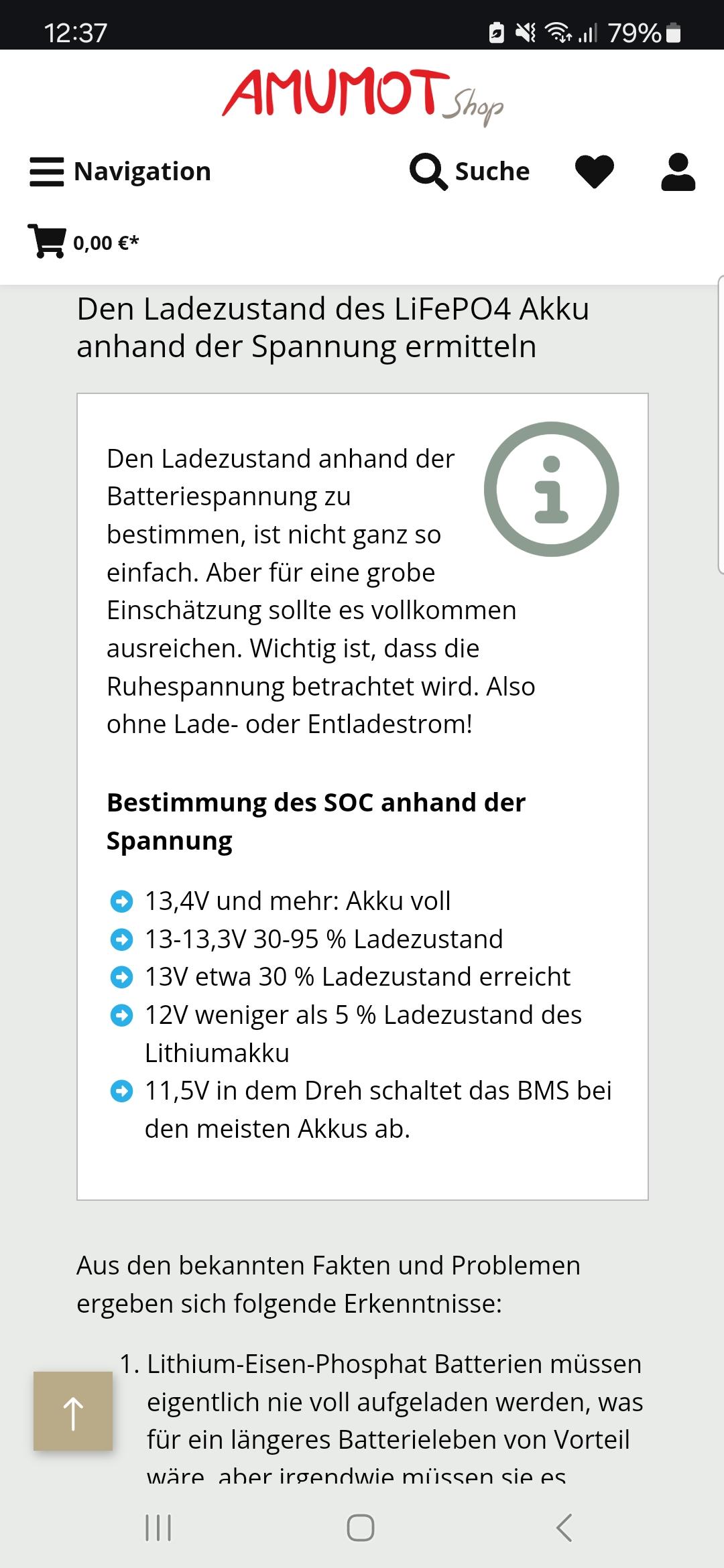 Meine Ultimatrohn Litihium Batterien werde nur bis zu 64 % geladen