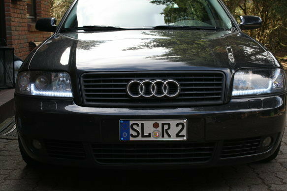 Meine Xenon Plus Scheinwerfer mit TFL und schwarz gemacht