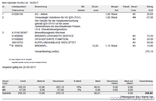 Angebot