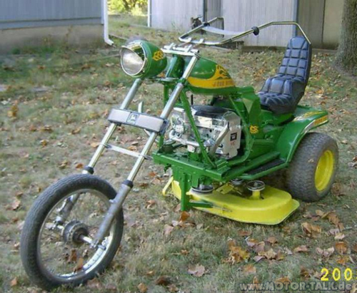 Rasenmäher Motorrad