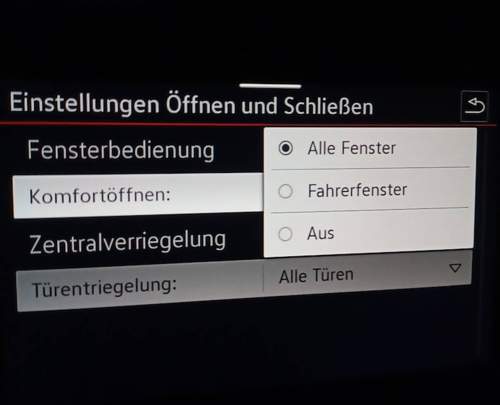 T-Cross Komfortöffnen