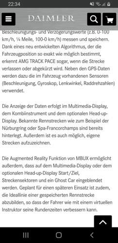 Mbux augmented reality