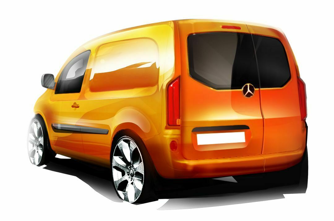 Skizze: Heck des Citan