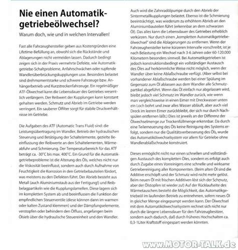 Getriebeoelwechsel