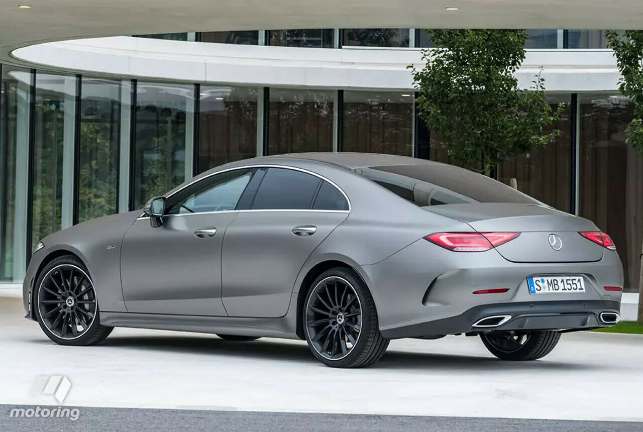 Das Heck des neuen CLS orientiert sich an den zweitürigen Coupés