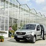 Blumen elektrisch transportieren. Im Bild aber das thermische Modell, weil es den E-Citan noch nicht gibt.