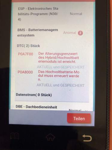 OBDII Daten