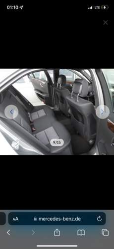 E200 2015 Schwarz/Grau Sitze