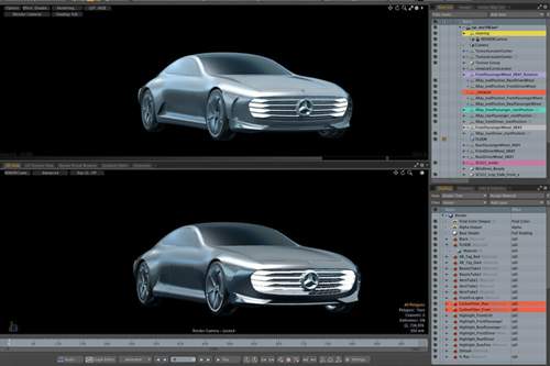 Die aktuelle Studie Mercedes IAA concept entstand bei MBRDNA in Sunnyvale