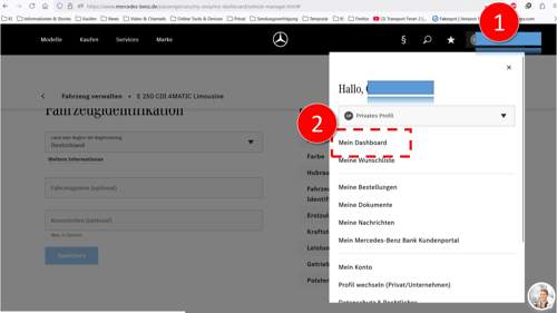 MB Services selbst einsehen 1