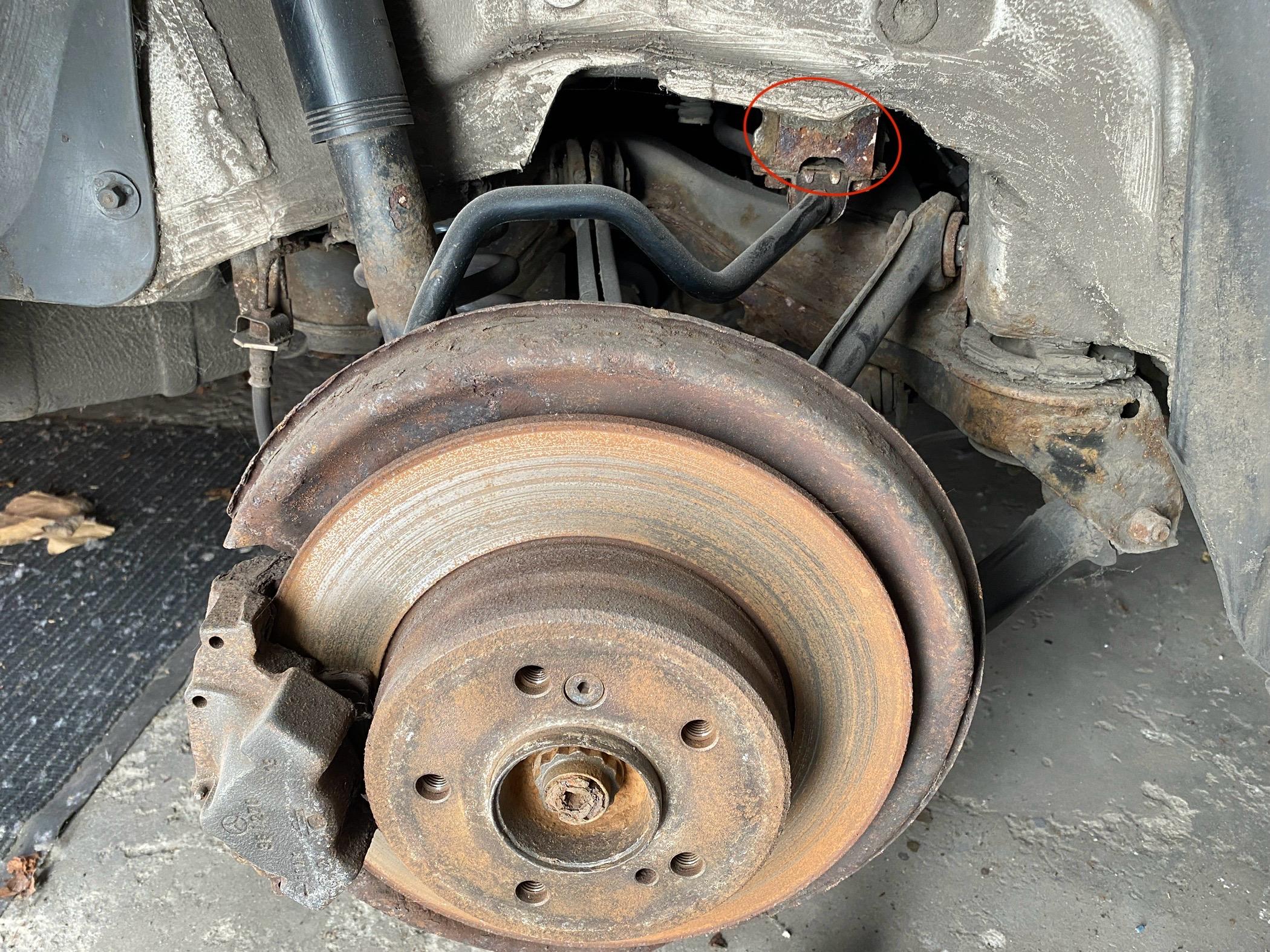 Mercedes w210 Rost an Hinterachse