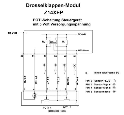 Schaltplan Drosselklappe