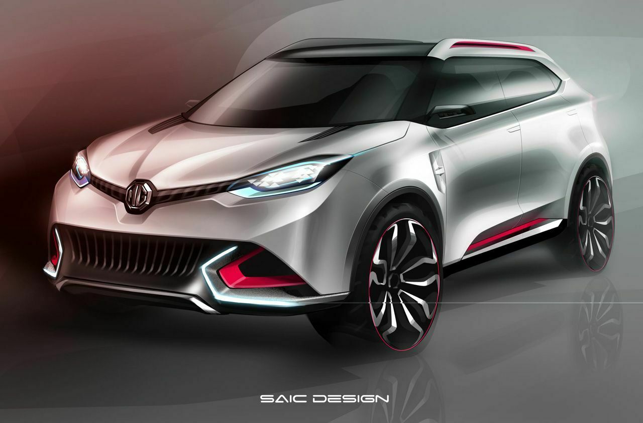 MG CS: Die Briten unter chinesischer Schirmherrschaft zeigen die Studie in Shanghai