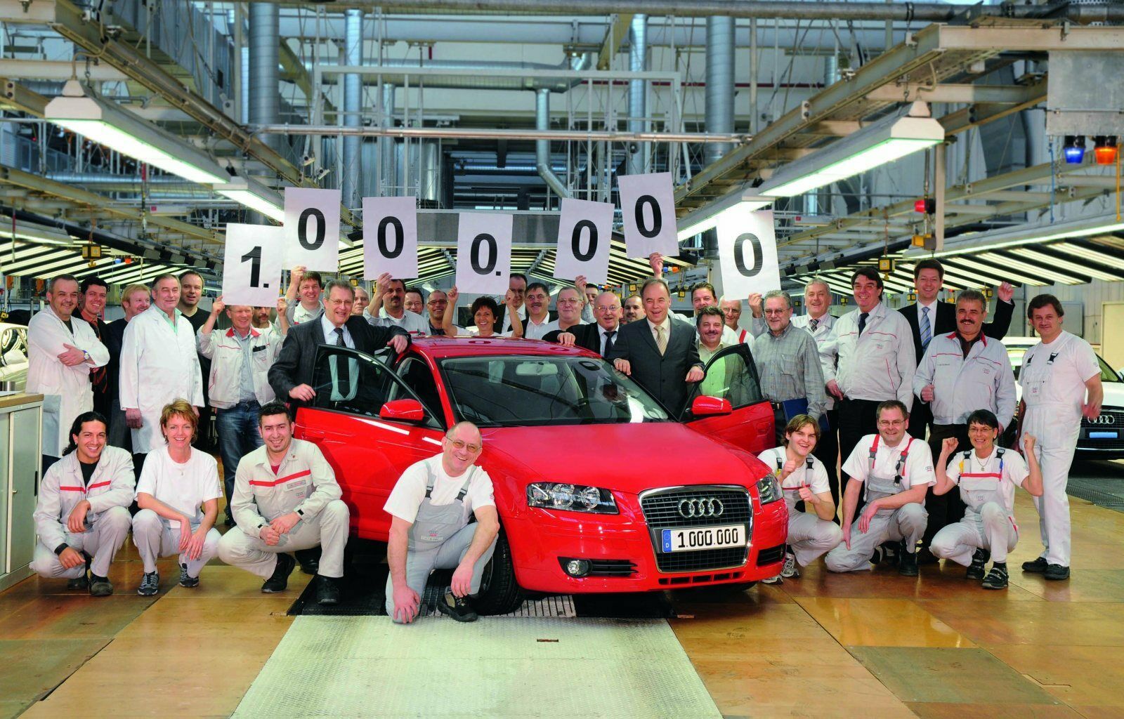 Millionster Audi A3 der zweiten Generation rollt vom Band