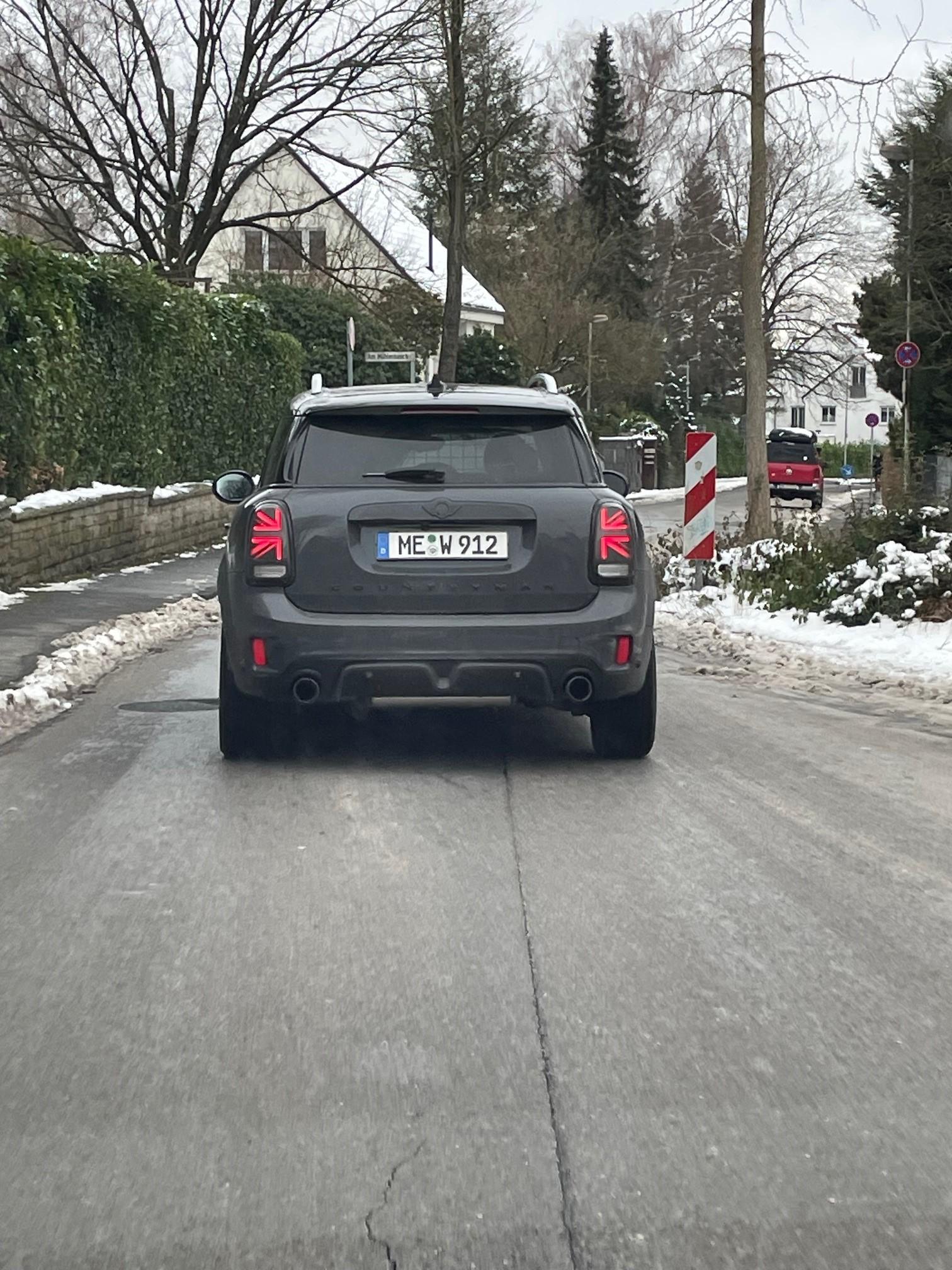 Mini Countryman Scheinwerfer Zierringe piano Black