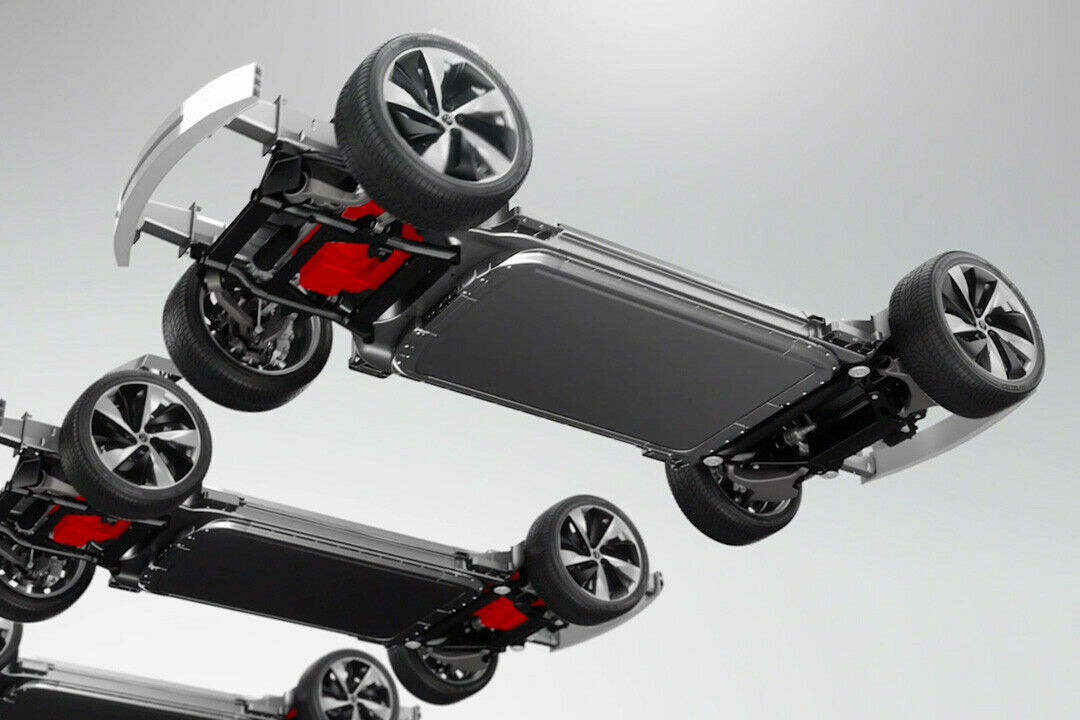 Die Plattform des Faraday Future FFZERO1 ist variabel und kann diverse Akkumodule aufnehmen