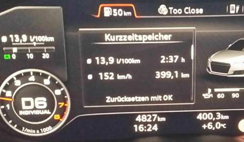 7 Liter/100km geht aber auch...